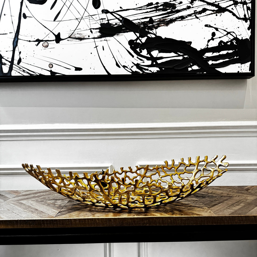 Aussie Gold Coral Aluminium Ellipse Bowl
