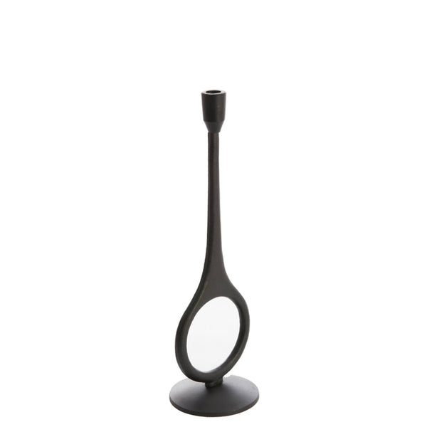 Candle Stick Antiga matt black Large