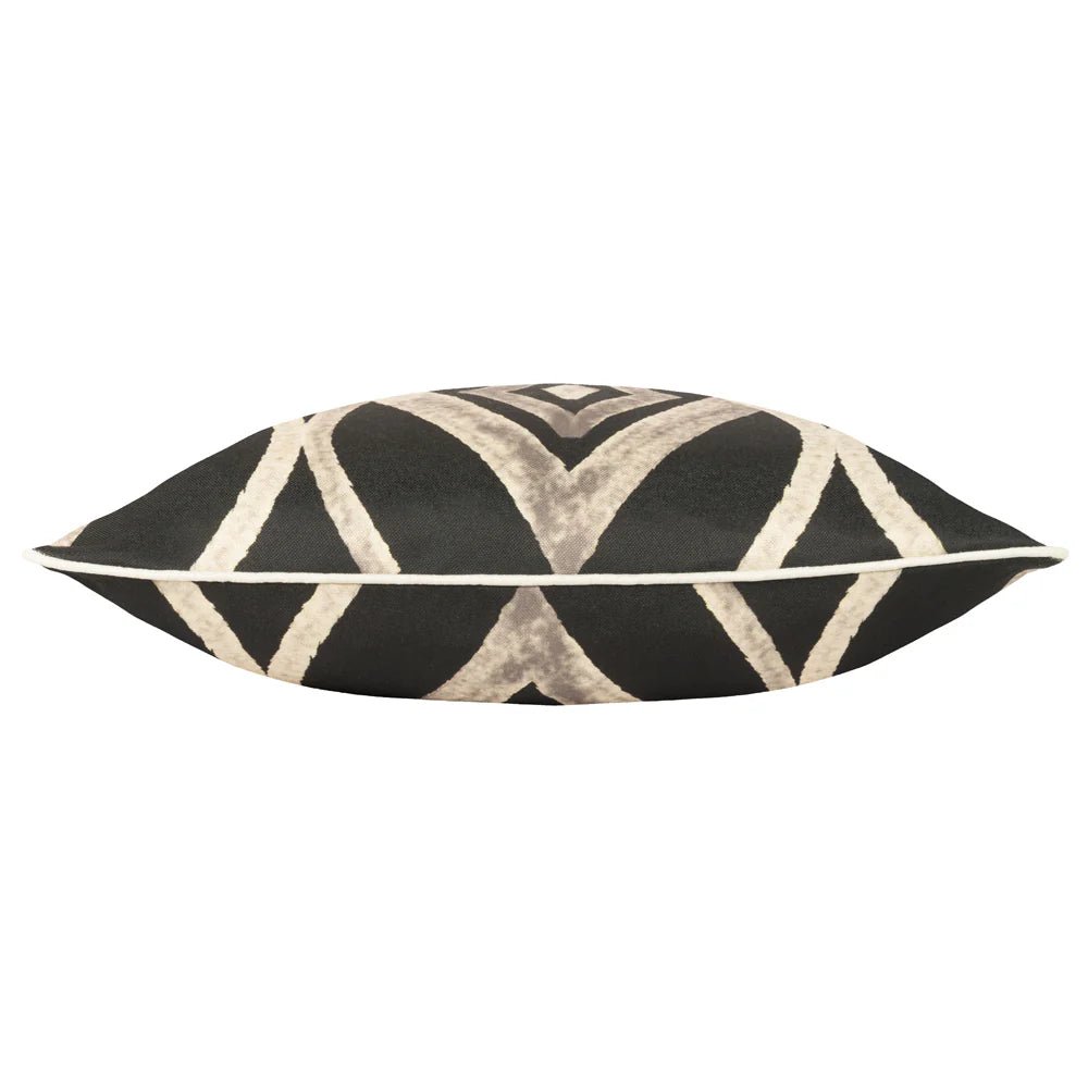 Cape Ikat Cushion Black