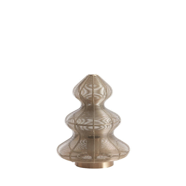 Christmas Tree Table Light Gold Large