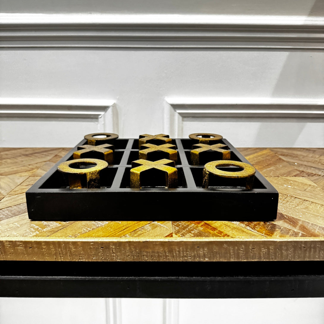 Gold Noughts & Crosses Game