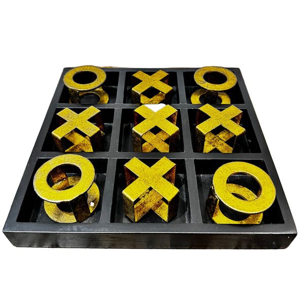 Gold Noughts & Crosses Game