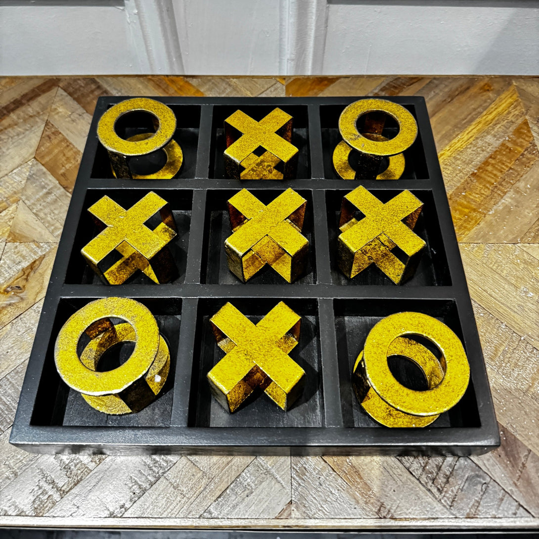 Gold Noughts & Crosses Game
