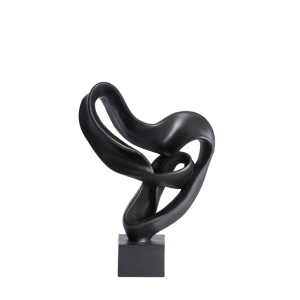 Kajan Matt Black Sculpture