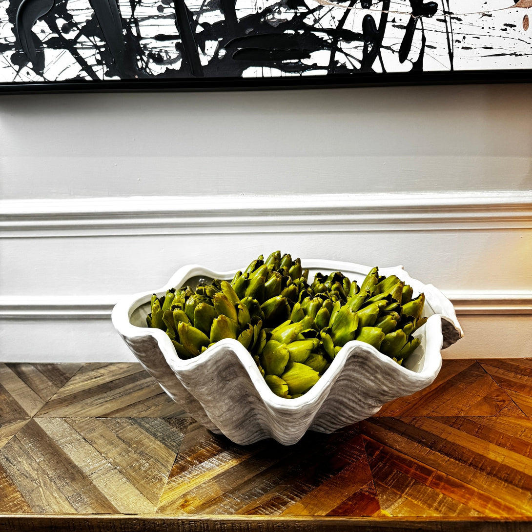 Large Ceramic Adele Shell Bowl