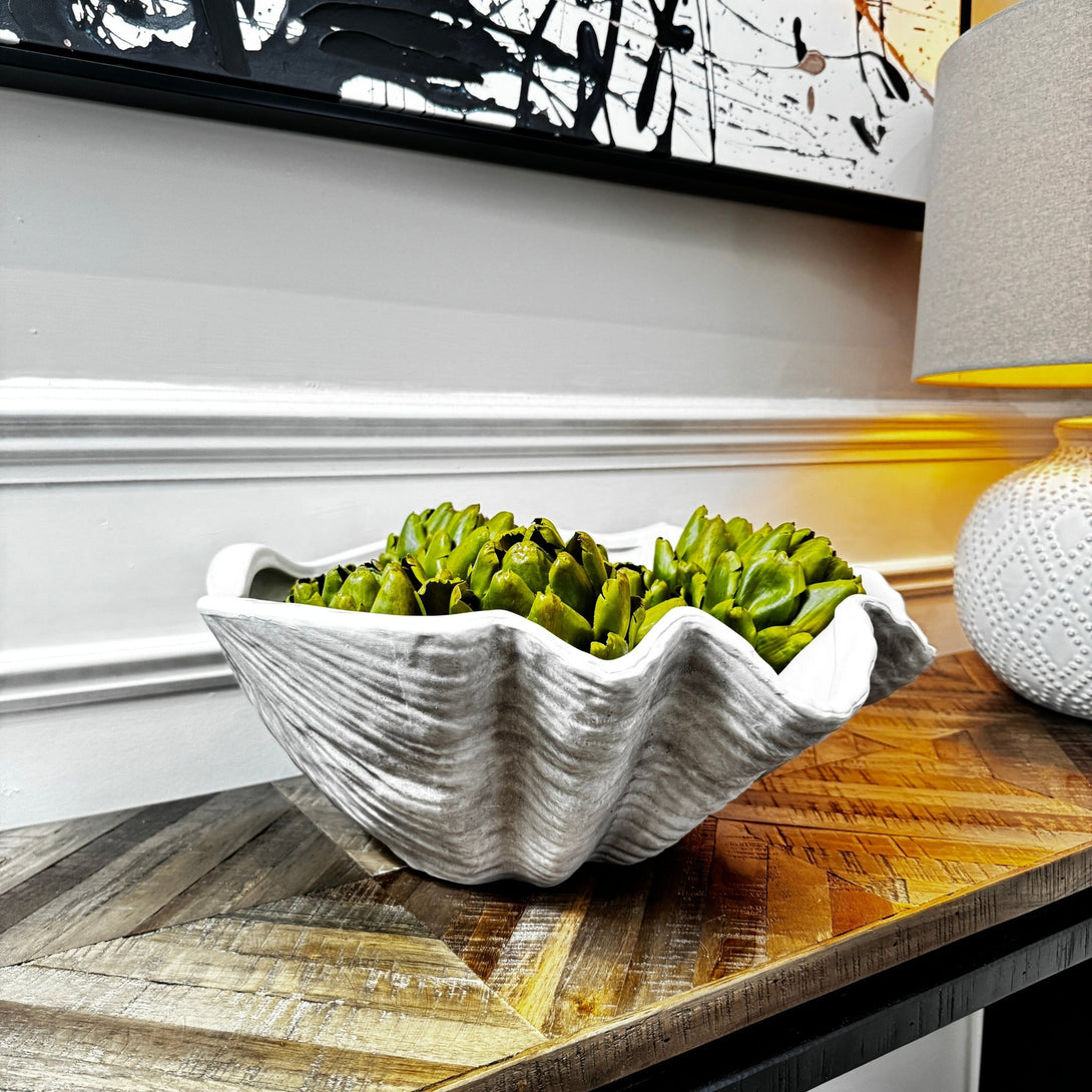 Large Ceramic Adele Shell Bowl
