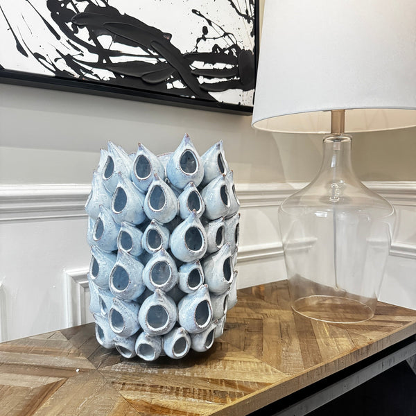 Light Blue Ceramic Vase