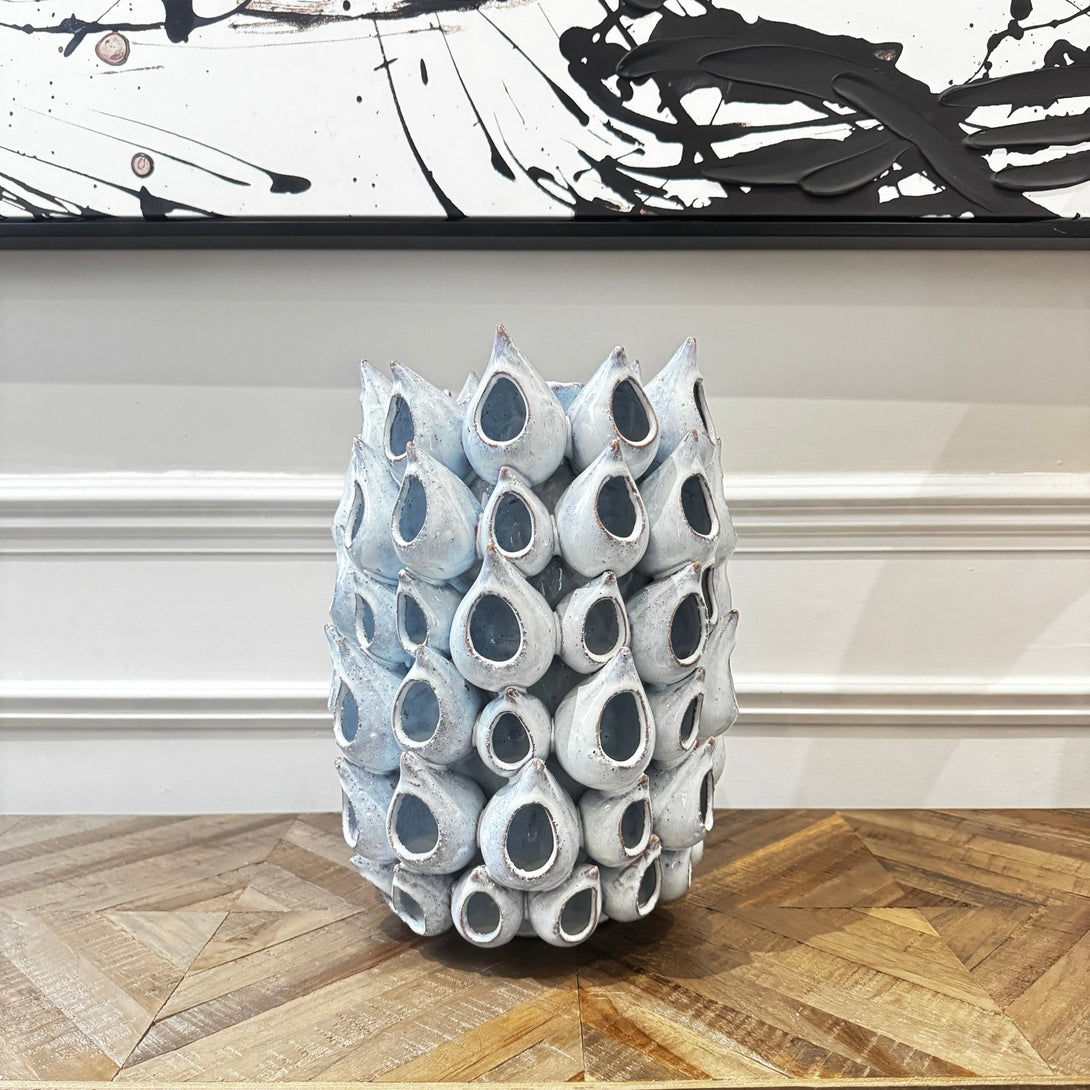Light Blue Ceramic Vase