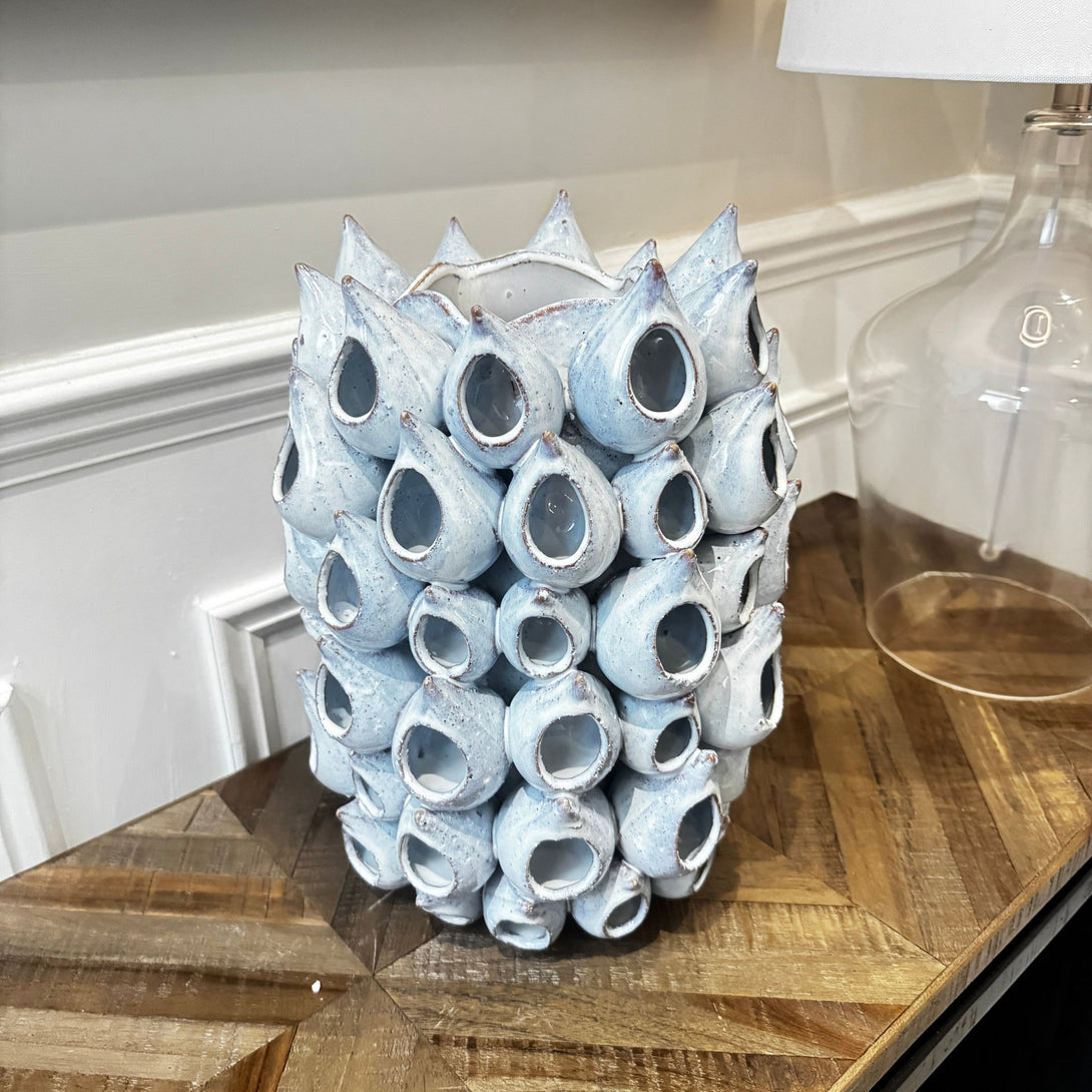 Light Blue Ceramic Vase