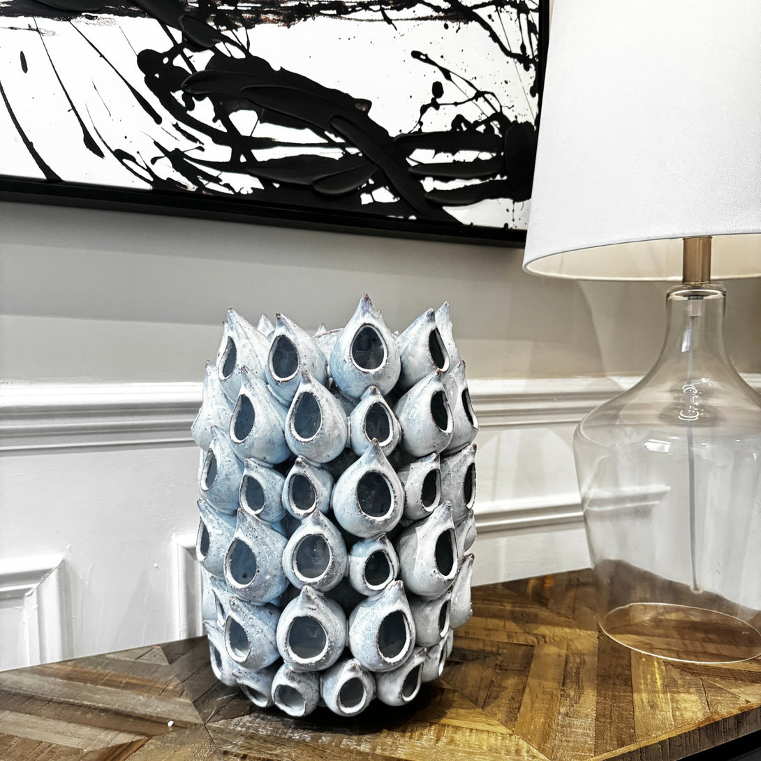 Light Blue Ceramic Vase