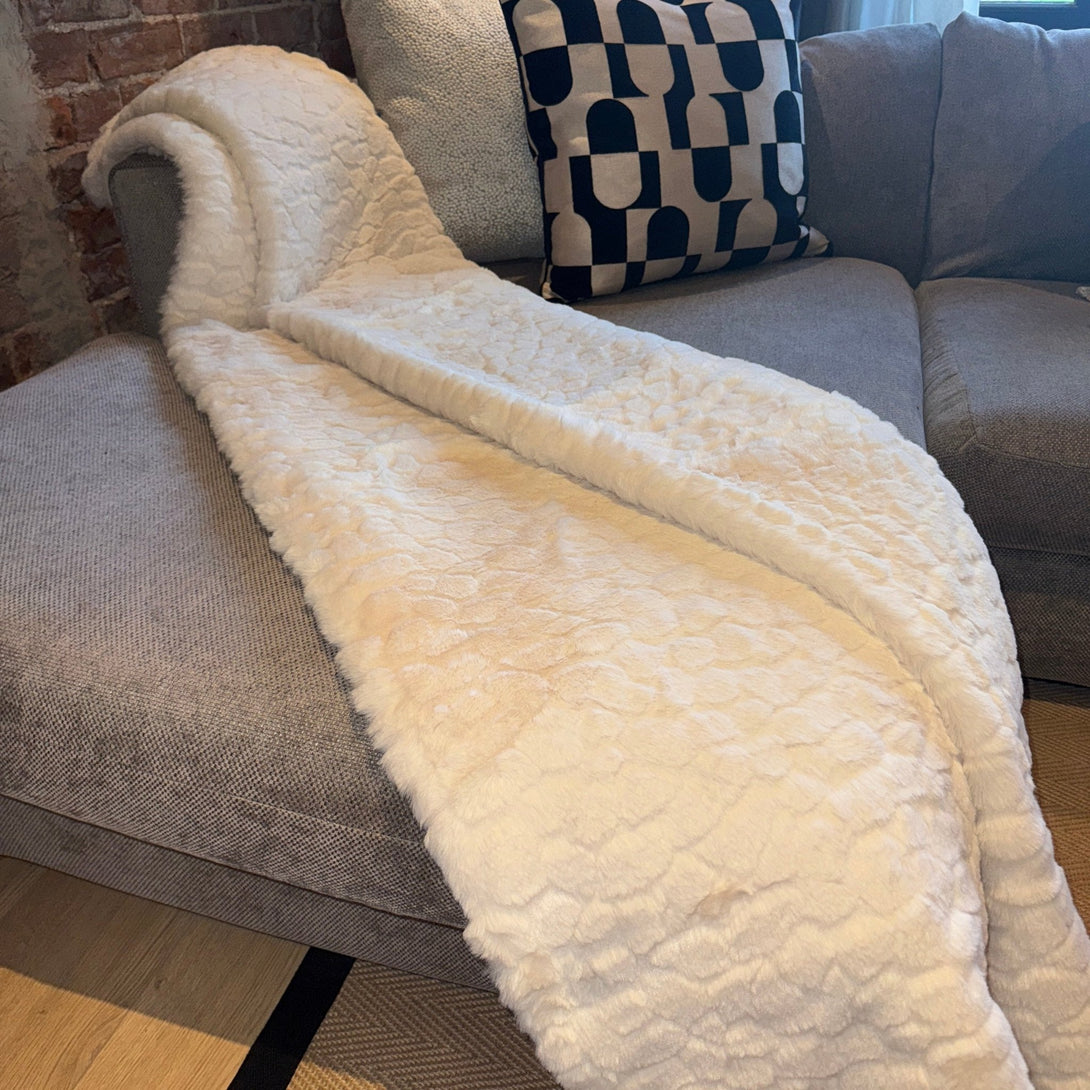 Malini Camberwell Ivory Throw