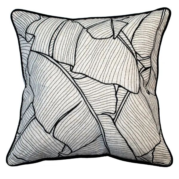 Malini Islington Cushion in Cream & Black