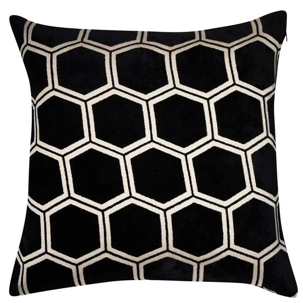 Malini Ivor Cushion in Black