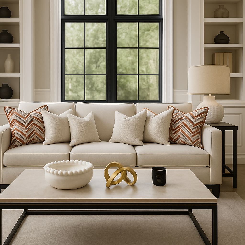 Malini Verdi Rust Cushion