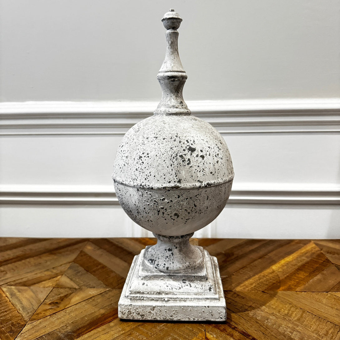 Medium Spherical Weathered Ceramic Ornament