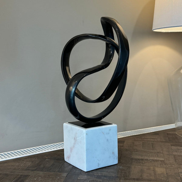 Mirano Black Nickel Finish Knot Sculpture