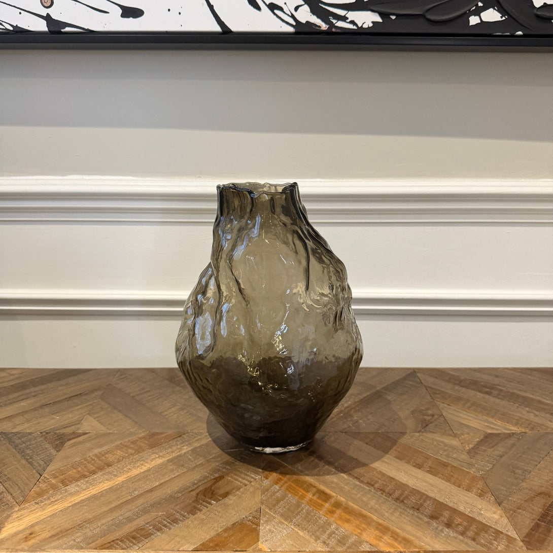 Narin Brown Irregular Shaped Glass Medium