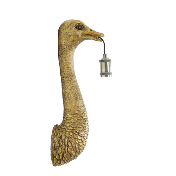 OSTRICH Antique Bronze Wall Light