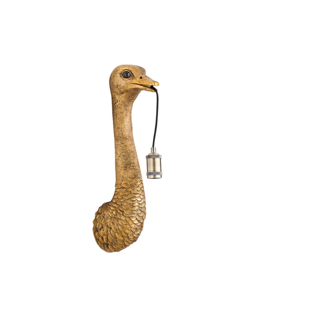 OSTRICH Antique Bronze Wall Light