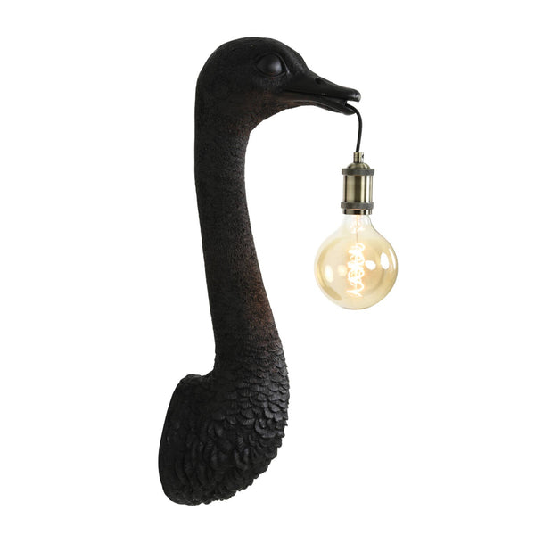 OSTRICH Matt Black Wall Lamp