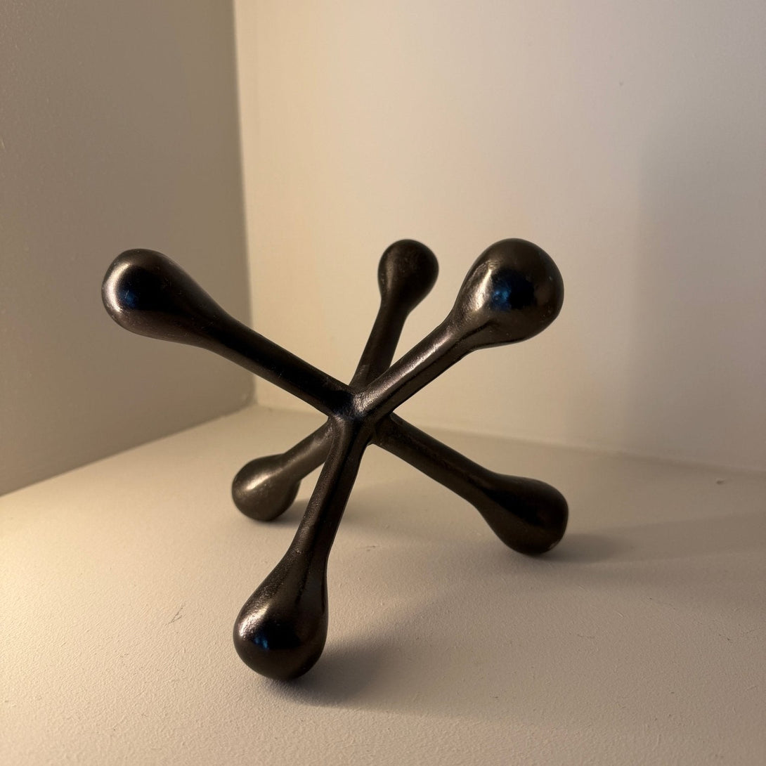 Prato Black Finish Jack Sculpture