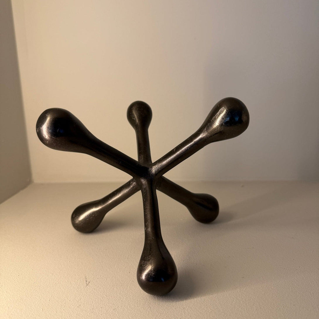 Prato Black Finish Jack Sculpture