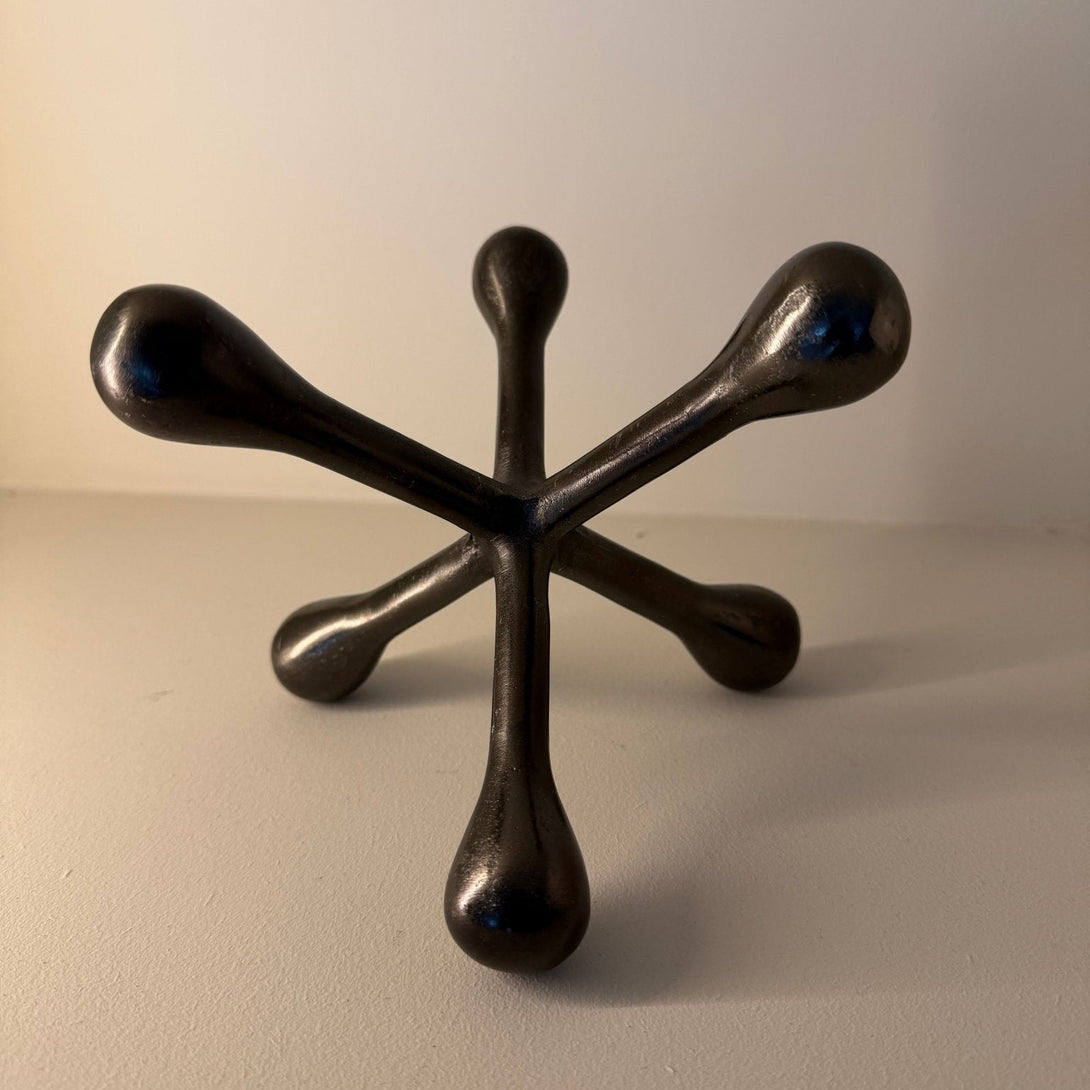 Prato Black Finish Jack Sculpture