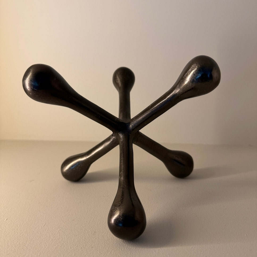 Prato Black Finish Jack Sculpture