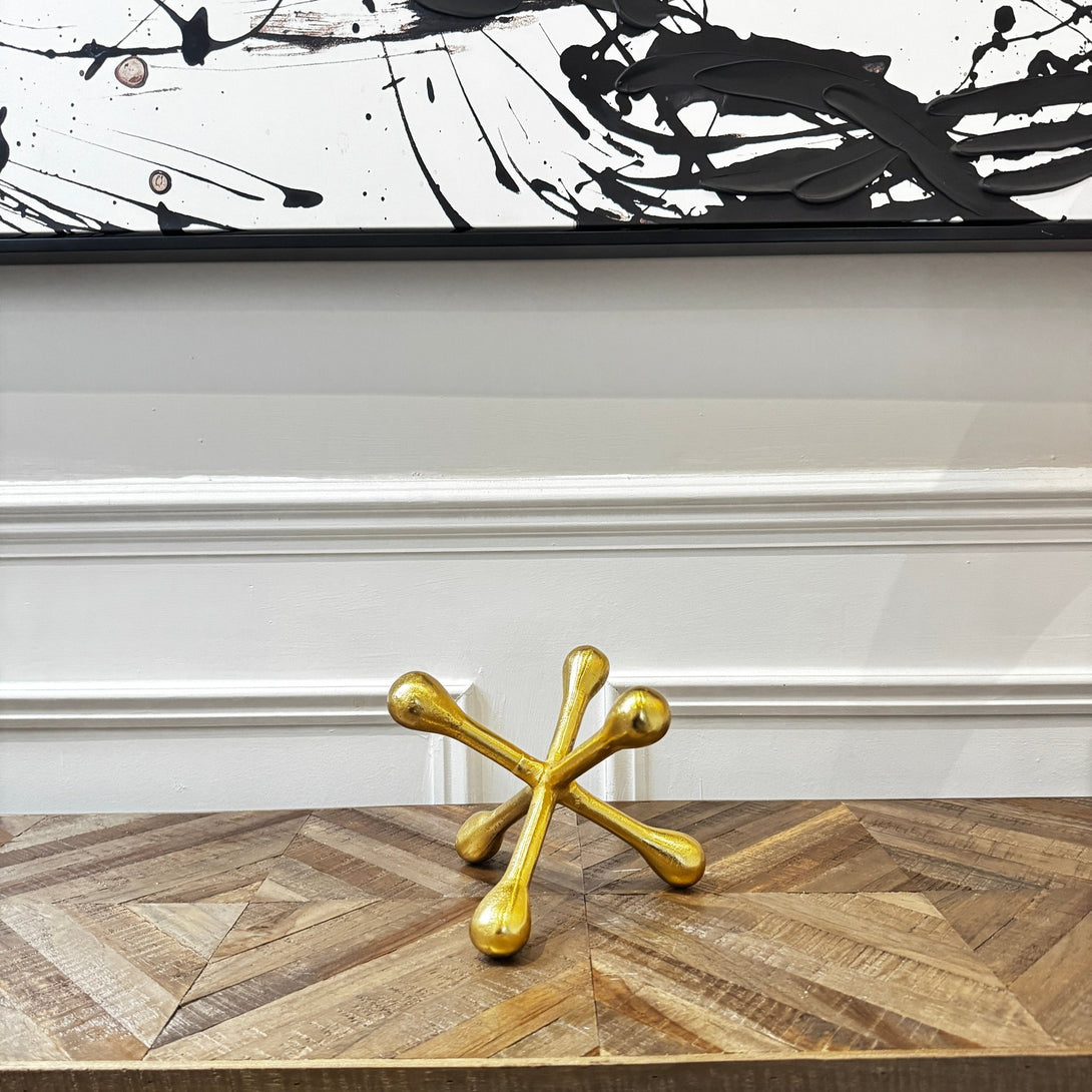 Prato Gold Finish Jack Sculpture