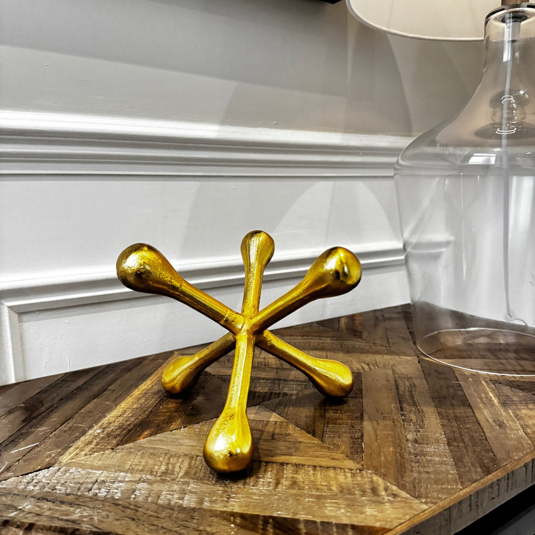 Prato Gold Finish Jack Sculpture