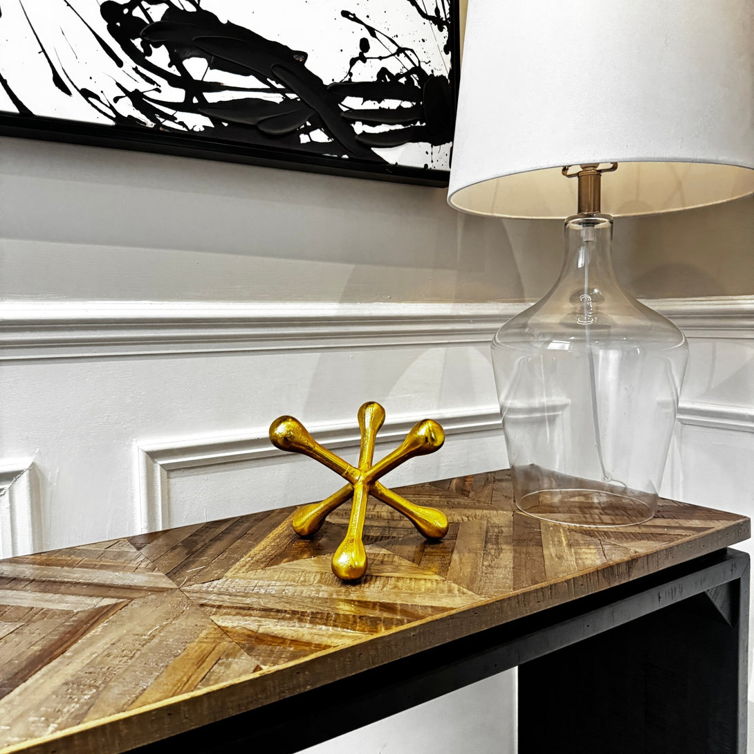 Prato Gold Finish Jack Sculpture