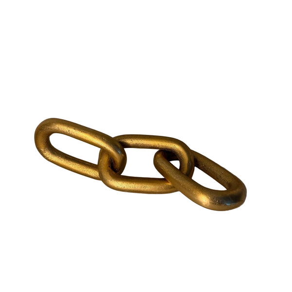 Prato Medium Gold Aluminium Chain Sculpture