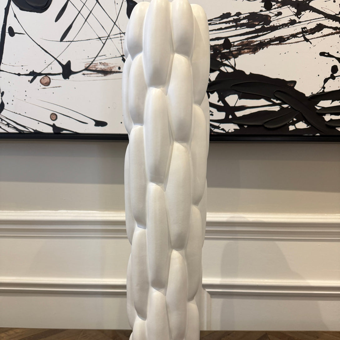 Seanis Round Small White Vase