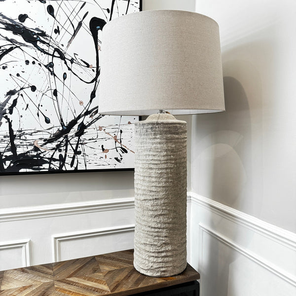 Tall Tuscan Grey Lamp