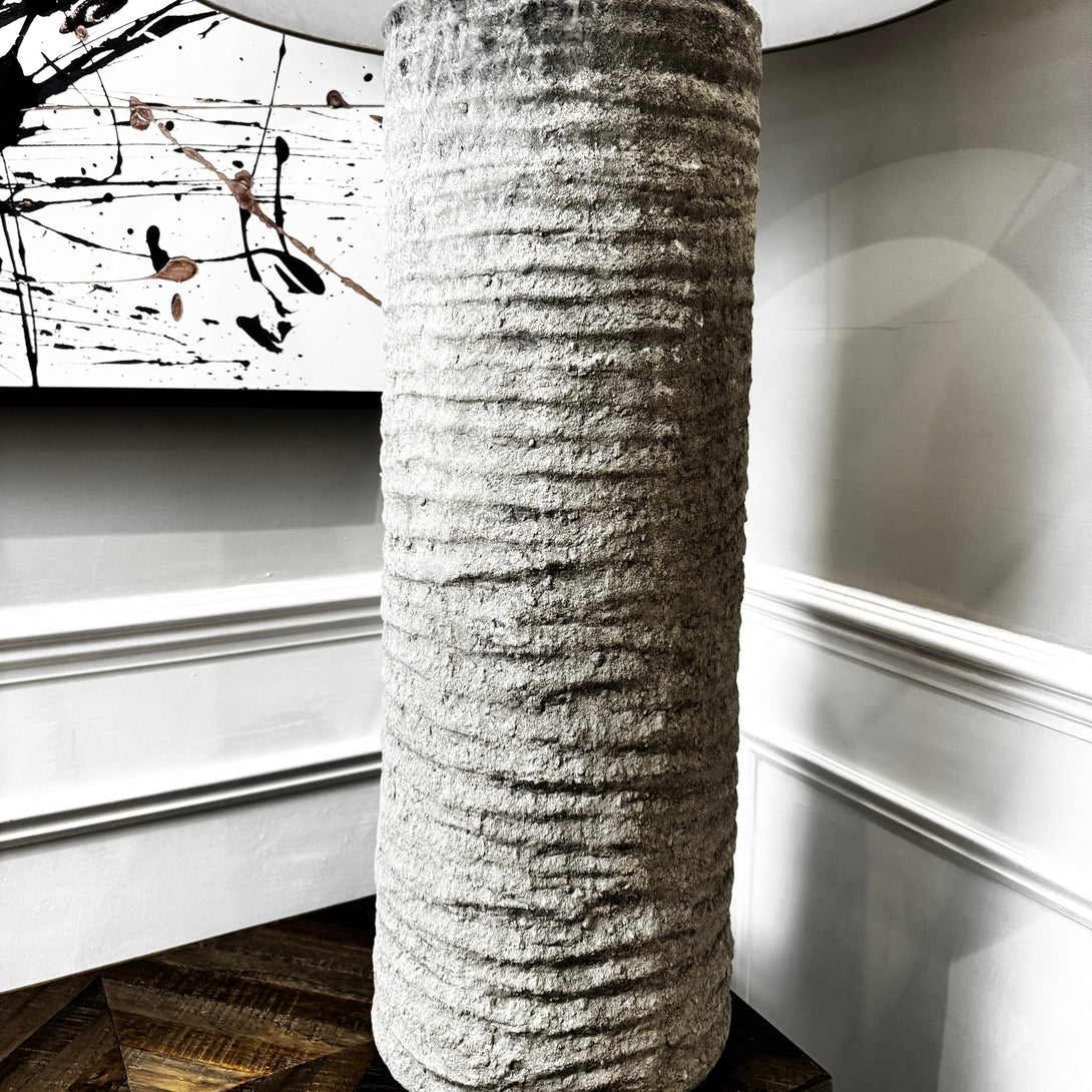 Tall Tuscan Grey Lamp